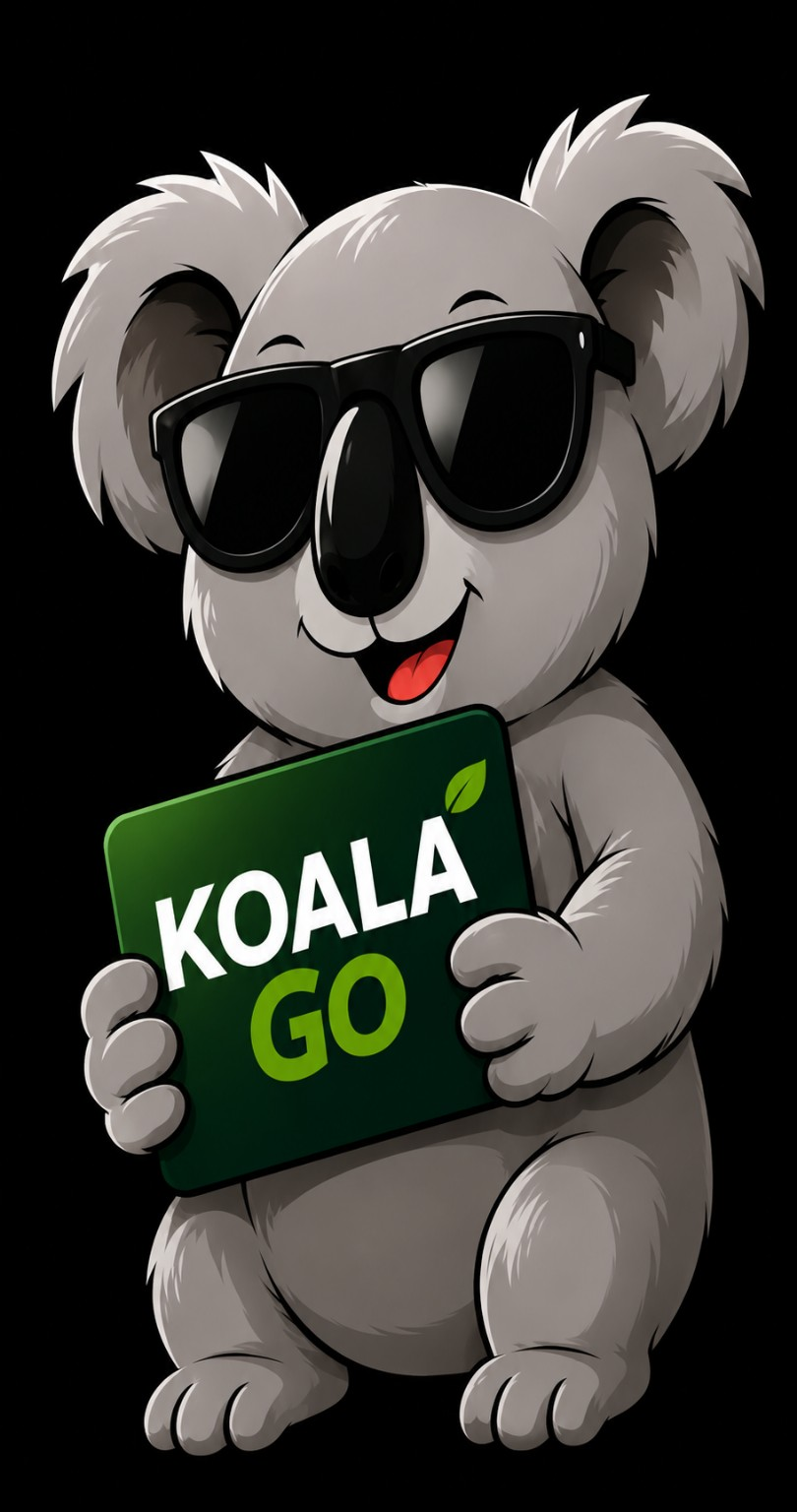 Mascote oficial Koala Go